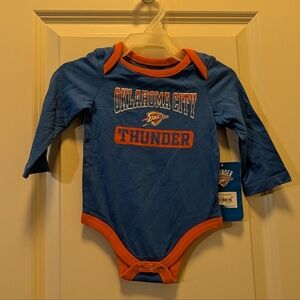 Blue Oklahoma City Thunder Baby Onesie